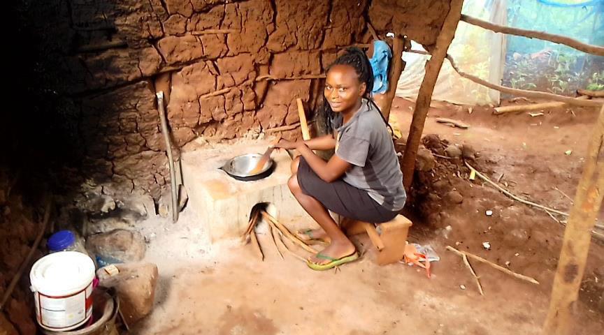 Case Study of Mary Wairimu – Energy Saving Stove Mary Wairimu a small-scale farmer from Murang’a East subcounty cooking food using energy saving stove that was constructed in collaboration with SACDEP to save on firewood which is scarce in the area and it’s the only source of fuel for cooking